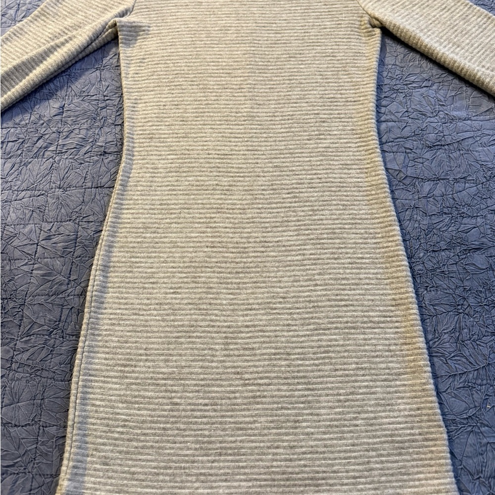 BB Dakota Steve Madden Cream Knit Long Puff Sleeve Sweater Mini Dress XS Cozy